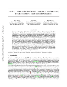 SMILe: Leveraging Submodular Mutual Information For Robust Few-Shot
  Object Detection