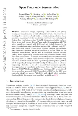 Open Panoramic Segmentation