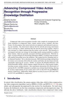 Advancing Compressed Video Action Recognition through Progressive
  Knowledge Distillation