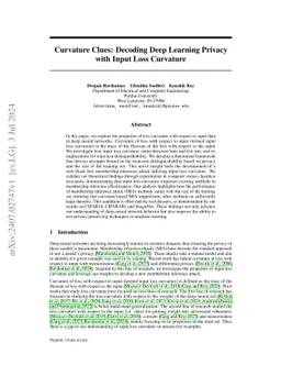 Curvature Clues: Decoding Deep Learning Privacy with Input Loss
  Curvature