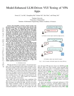 Model-Enhanced LLM-Driven VUI Testing of VPA Apps