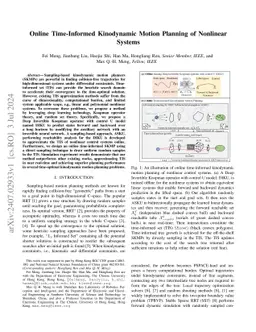 Online Time-Informed Kinodynamic Motion Planning of Nonlinear Systems