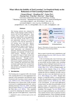 What Affects the Stability of Tool Learning? An Empirical Study on the
  Robustness of Tool Learning Frameworks