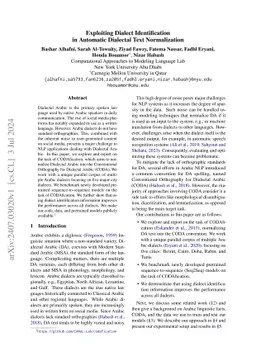 Exploiting Dialect Identification in Automatic Dialectal Text
  Normalization