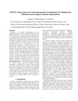 ISWSST: Index-space-wave State Superposition Transformers for
  Multispectral Remotely Sensed Imagery Semantic Segmentation