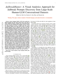 JailbreakHunter: A Visual Analytics Approach for Jailbreak Prompts
  Discovery from Large-Scale Human-LLM Conversational Datasets