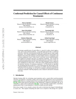 Conformal Prediction for Causal Effects of Continuous Treatments