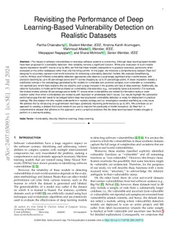 Revisiting the Performance of Deep Learning-Based Vulnerability
  Detection on Realistic Datasets