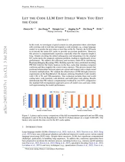 Let the Code LLM Edit Itself When You Edit the Code