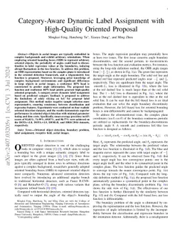Category-Aware Dynamic Label Assignment with High-Quality Oriented
  Proposal