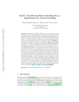 SegVG: Transferring Object Bounding Box to Segmentation for Visual
  Grounding