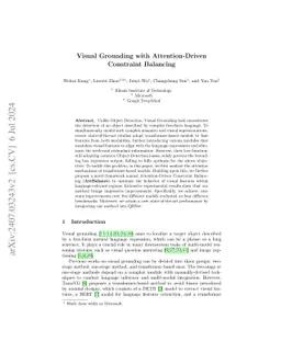 Visual Grounding with Attention-Driven Constraint Balancing
