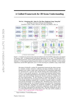 A Unified Framework for 3D Scene Understanding