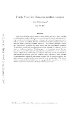 Finely Stratified Rerandomization Designs