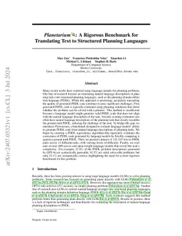 Planetarium: A Rigorous Benchmark for Translating Text to Structured Planning Languages