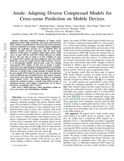 A Scene-aware Models Adaptation Scheme for Cross-scene Online Inference on Mobile Devices