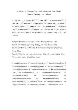 An Outline of Prognostics and Health Management Large Model: Concepts,
  Paradigms, and Challenges