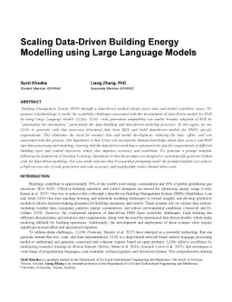 Scaling Data-Driven Building Energy Modelling using Large Language
  Models