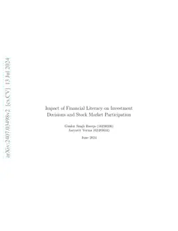 Impact of Financial Literacy on Investment Decisions and Stock Market
  Participation using Extreme Learning Machines