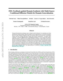 FDS: Feedback-guided Domain Synthesis with Multi-Source Conditional
  Diffusion Models for Domain Generalization