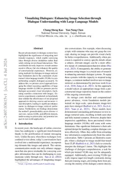Visualizing Dialogues: Enhancing Image Selection through Dialogue
  Understanding with Large Language Models