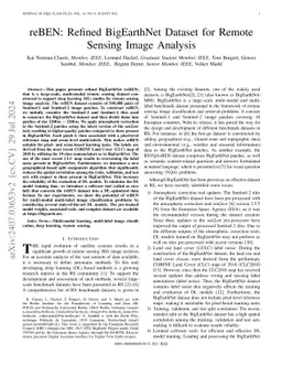 reBEN: Refined BigEarthNet Dataset for Remote Sensing Image Analysis