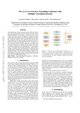 Multi-Convformer: Extending Conformer with Multiple Convolution Kernels