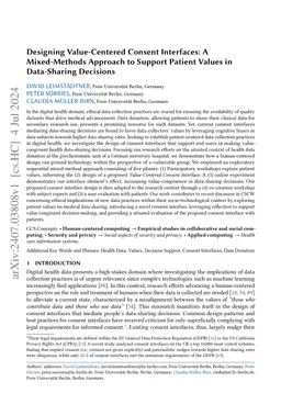 Designing Value-Centered Consent Interfaces: A Mixed-Methods Approach to
  Support Patient Values in Data-Sharing Decisions