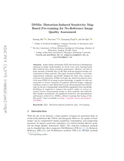 DSMix: Distortion-Induced Sensitivity Map Based Pre-training for
  No-Reference Image Quality Assessment