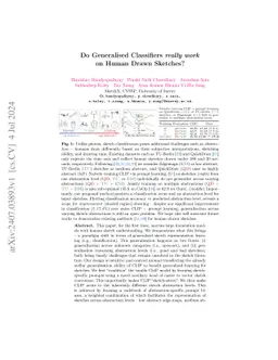 Do Generalised Classifiers really work on Human Drawn Sketches?