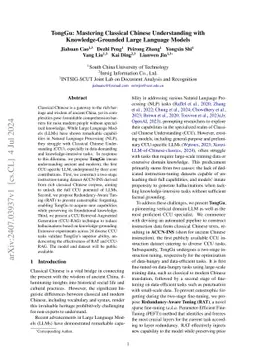 TongGu: Mastering Classical Chinese Understanding with
  Knowledge-Grounded Large Language Models