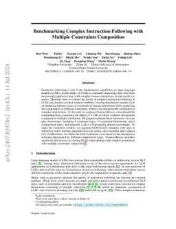Benchmarking Complex Instruction-Following with Multiple Constraints
  Composition