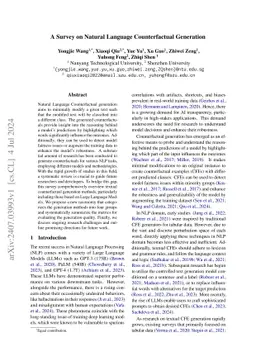 A Survey on Natural Language Counterfactual Generation