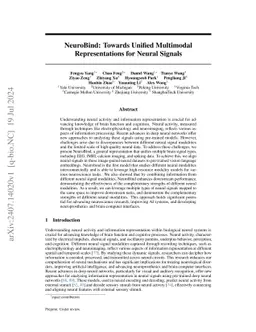 NeuroBind: Towards Unified Multimodal Representations for Neural Signals