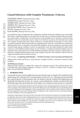 Causal Inference with Complex Treatments: A Survey