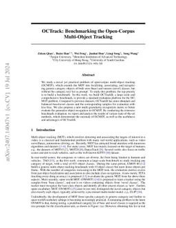 OCTrack: Benchmarking the Open-Corpus Multi-Object Tracking