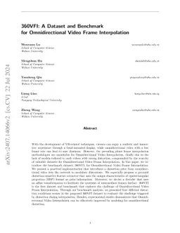 360VFI: A Dataset and Benchmark for Omnidirectional Video Frame
  Interpolation