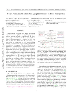 Score Normalization for Demographic Fairness in Face Recognition