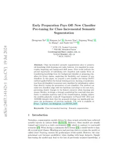 Early Preparation Pays Off: New Classifier Pre-tuning for Class
  Incremental Semantic Segmentation