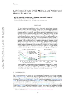 Longhorn: State Space Models are Amortized Online Learners
