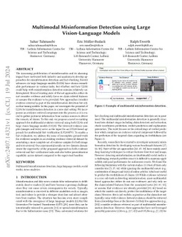 Multimodal Misinformation Detection using Large Vision-Language Models