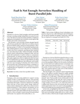 FaaS Is Not Enough: Serverless Handling of Burst-Parallel Jobs