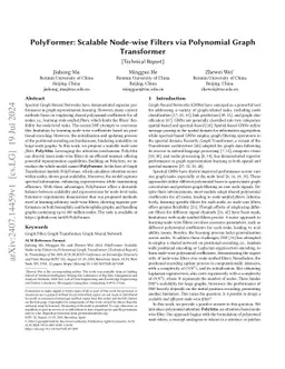 PolyFormer: Scalable Node-wise Filters via Polynomial Graph Transformer