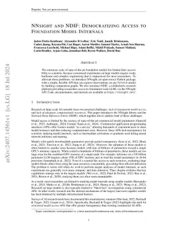 NNsight and NDIF: Democratizing Access to Open-Weight Foundation Model Internals