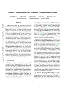 Learning Visual Grounding from Generative Vision and Language Model