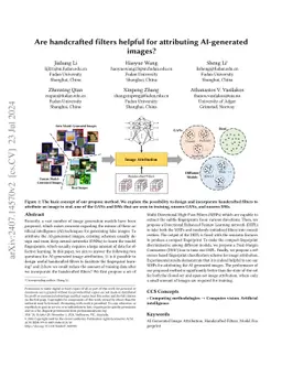 Are handcrafted filters helpful for attributing AI-generated images?
