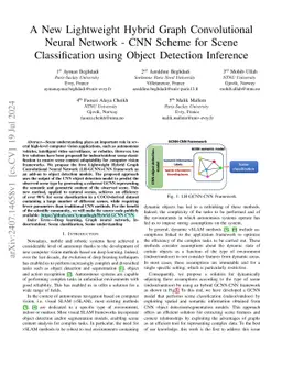 A New Lightweight Hybrid Graph Convolutional Neural Network -- CNN
  Scheme for Scene Classification using Object Detection Inference
