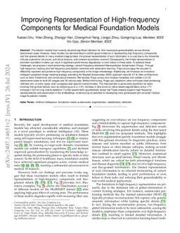 Improving Representation of High-frequency Components for Medical Visual Foundation Models