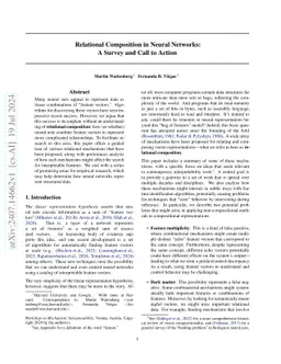 Relational Composition in Neural Networks: A Survey and Call to Action