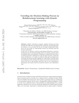 Unveiling the Decision-Making Process in Reinforcement Learning with
  Genetic Programming